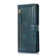thumbnail image 1 of Detachable Magnetic Zipper Wallet Leather Case Cash Pocket With 5 Card Slots Holder Wrist Strap Removable Cover For Samsung Galaxy S22 Ultra, 1 of 3
