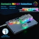 thumbnail image 2 of Teclado para videojuegos, mini gamepad de 12 teclas, controlador de palanca sin botones - Soporta SOCD y intercambio en caliente, controlador de arcade para pelea en la calle con personalizado y TURBO, 2 of 11