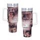 thumbnail image 4 of Diarios de Vampiros Vaso aislado de acero inoxidable con asa, diseño temático, regalo para familia, amigos y fans; incluye pajita y encaja en el portavasos estándar, 40 oz, 4 of 6