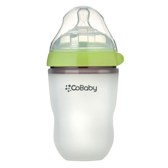 Mamadera Silicona Flexible 3 a 6m CoBaby 250 ml verde