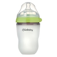 Mamadera Silicona Flexible 3 A 6M Cobaby 250 Ml Verde