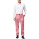 thumbnail image 2 of INSPIRE CHIC Pantalones de Vestir a Rayas para Hombre de Halloween Ajuste Clásico Frente Plano Pantalones Casuales de Negocios 30 Rojo Blanco, 2 of 7