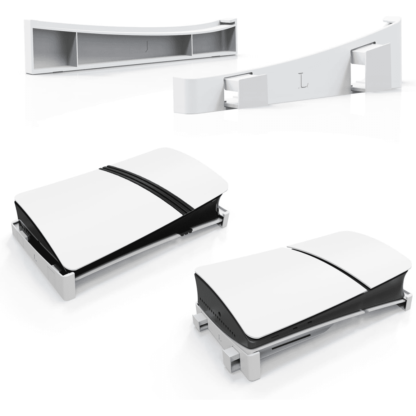 Genérico - Ps5 Pro Accesorios Soporte Horizontal,soporte Base Compatible Con Playstation 5 Pro/slim Disc & Digital Edition-blanco