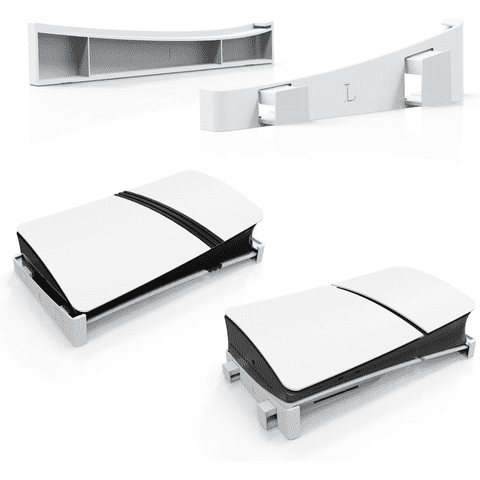 Genérico - Ps5 Pro Accesorios Soporte Horizontal,Soporte Base Compatible Con Playstation 5 Pro/Slim Disc & Digital Edition-Blanco