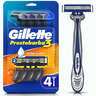 Máquina De Afeitar Desechable Prestobarba3 Con Afeitadas Suaves 1 Un Gillette
