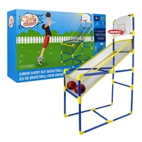 Fliperex - Juego De Baloncesto Infantil Con Canasta Inflador Y Pelota Celeste