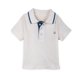thumbnail image 1 of Polera Bebé Niño Manga Corta Cuello Piqué Blanco Pillin, 1 of 3