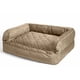 thumbnail image 3 of Cama para perros Orvis Comfortfill-Eco Sofá marrón de tweed mediano, 3 of 3