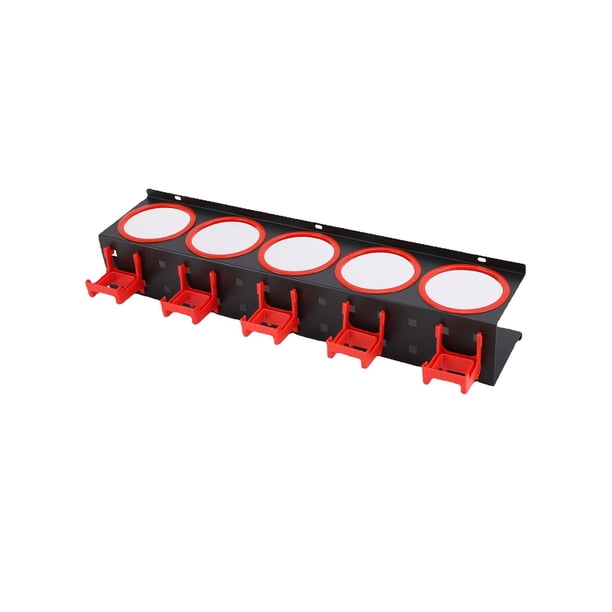 Estante para botellas de , colgador de exhibición para tienda de belleza para automóviles, Material abrasivo, riel colgante, accesorio , con 5 ganchos
