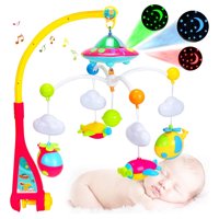 Genérico - Movil Musical Proyector Helicóptero Cuna Estimula Bebe Lau