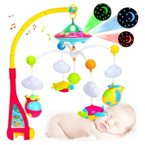 Genérico - Movil Musical Proyector Helicóptero Cuna Estimula Bebe Lau
