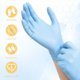 thumbnail image 2 of Basic Medical Blue Nitrile Exam Gloves Latex-Free Powder-Free, 2 of 3