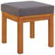 thumbnail image 3 of Taburetes de patio VidaXL de madera maciza de acacia con cojines, juego de 2, 3 of 7