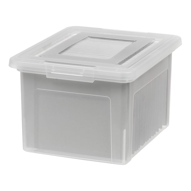 Archivador IRIS USA de plástico con tapa de 35 L para cartas y documentos legales, 1 paquete