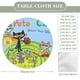 thumbnail image 2 of Pete el gato-theme Fitted Round Tablecloths Elastic Edged Table Covers Waterproof Table Cloth for Kitchen Holiday Party Tables Decor 120cm, 2 of 6