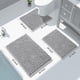 thumbnail image 2 of Alfombra de baño Yimobra Chenille Shaggy 60 x 40 cm gris, 2 of 8