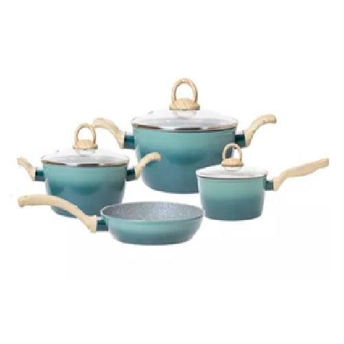 Batería De Cocina Ilko Sea 7 Piezas Antiadherente Degradé