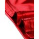 thumbnail image 5 of INSPIRE CHIC Top sin mangas para mujer U Neck Party Clubwear Holographic Shiny Metallic Crop Top Rojo S, 5 of 6