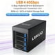 thumbnail image 3 of Caja externa HDD IO CREST 4 bahías SATA + 1 M.2 NVMe USB 4.0, 3 of 8