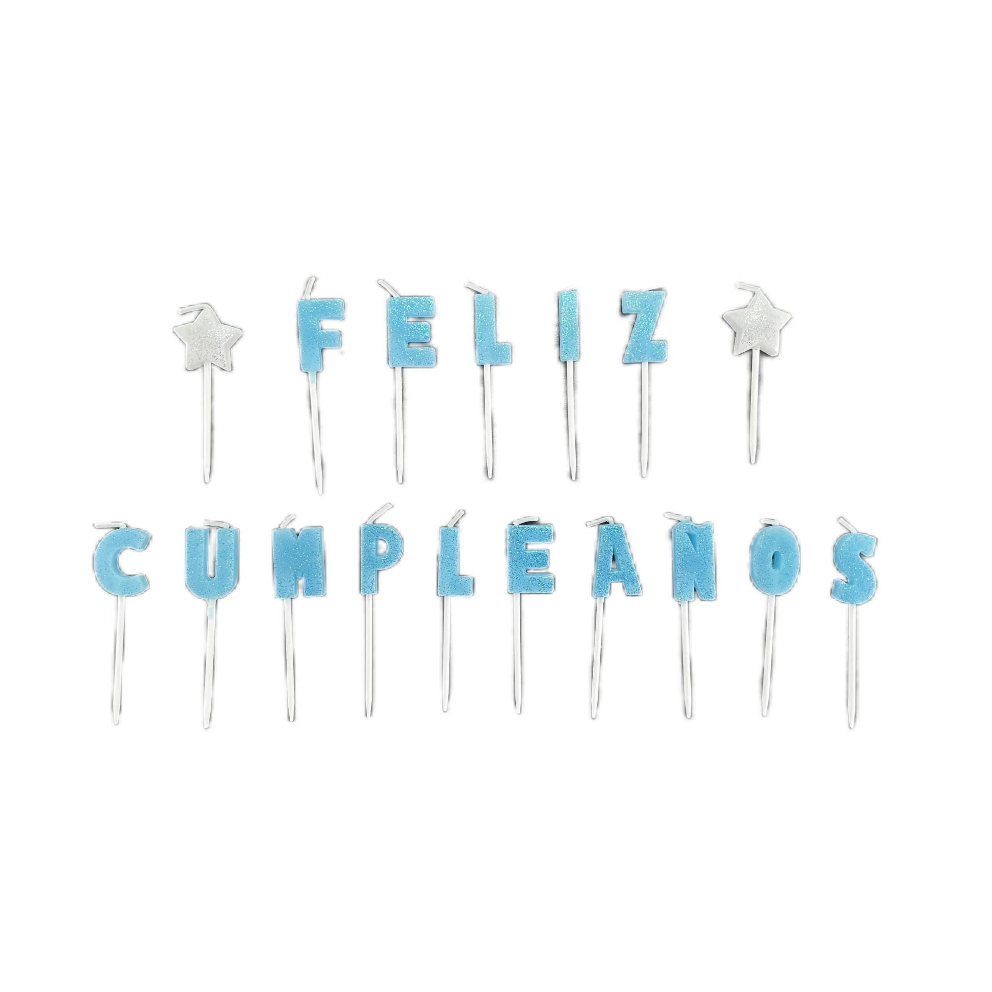 Velas Feliz Cumpleaños Azul Way To Celebrate