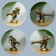 thumbnail image 3 of Juego de 4 adornos para bisagra con dinosaurios en bronce – WLHYHH, 3 of 7