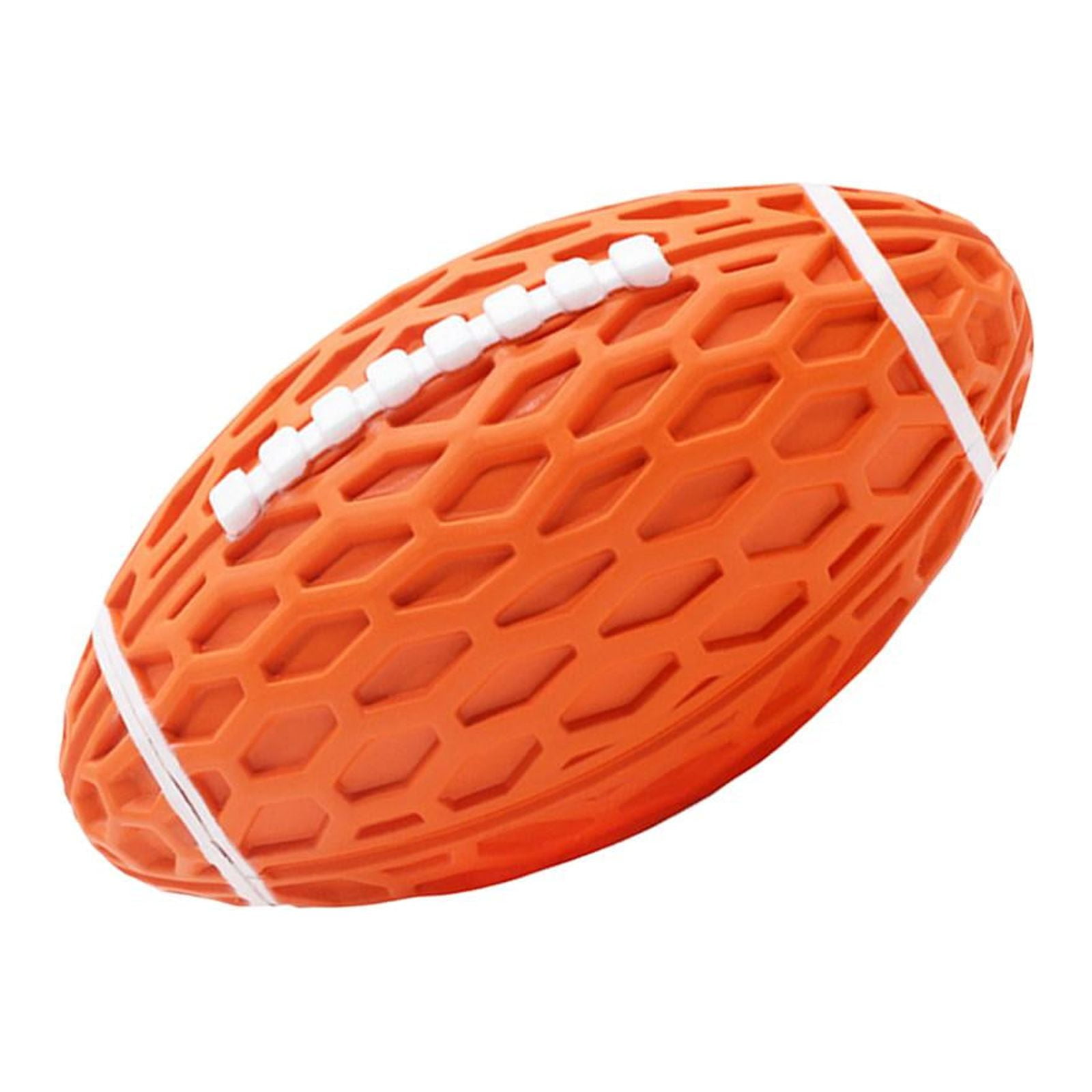 Magideal - Pelotas De Juguete Para Perros, Juguete Para Masticar Perros, Rugby, Resistente, Regalo, Juguetes Chirriantes Para Mascotas, Pelotas Para Perros, Pelo Naranja Pequeño