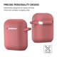 thumbnail image 5 of Funda de silicona ATUAT para AirPods con llavero – Marrón, 5 of 7