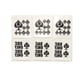 thumbnail image 1 of Set de Tatuajes Temporales SpadesCastle 39 Piezas, 6 Hojas, 1 of 4