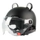 thumbnail image 2 of Accesorio Para Casco De Ciclomotor De Cara Abierta Para Motocicletas Eléctricas Chopper Moped Negro, 2 of 3
