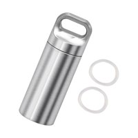 Ioensy - Pastilleros Caja De Botella De Píldora De Supervivencia Portátil Impermeable Para Viajes Al Aire Libre M