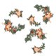 thumbnail image 1 of Flor Swag Hojas Verdes Colgando Para Fiesta 3 Naranja Rosa, 1 of 5