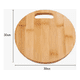 thumbnail image 3 of Pack 3 Tablas Para Cortar Verduras Carnes 30cm Circular Redonda Bambú, 3 of 3