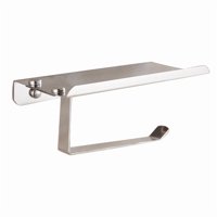 Genérica - Porta Rollo Papel Higiénico Confort Soporte Celular Premium. Acero Inoxidable