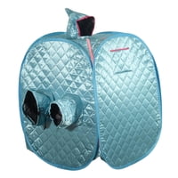 Magideal - Sauna Portátil Carpa Sauna Plegable Cabina Vapor Zipper Doble Tela Impermeable Resistente Calor Adecuada Para Relajación Spa En Casa Privacidad En Exteriores Camping Playa Azul