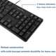 thumbnail image 5 of Teclado M MC Saite PS2 con cable, 104 teclas, resistente al agua, negro, 5 of 6