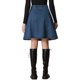 thumbnail image 3 of INSPIRE CHIC Falda de Mujer Regreso a Clases Cintura Alta Línea A Acampanada Casual Falda de Mezclilla Denim Azul Oscuro XL, 3 of 6