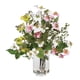 thumbnail image 1 of Arreglo floral de seda de cornejo casi natural con jarrón de vidrio, 1 of 2
