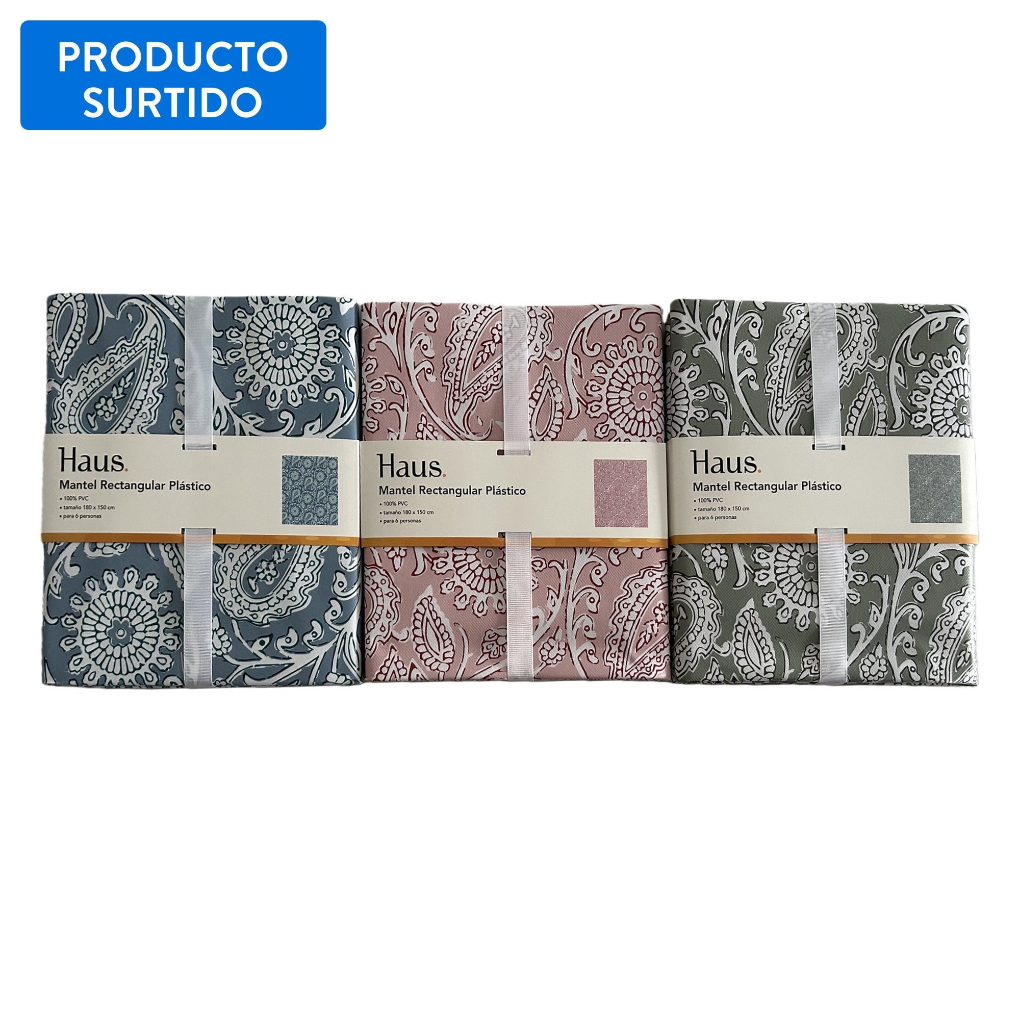 Mantel 150cm 100% pvc, producto surtido 1 un