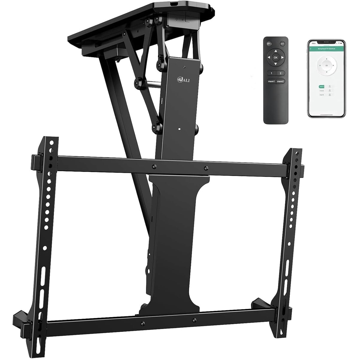 Soporte Techo Tv Motorizado Wali 3270 Pulgadas 35kg Negro