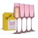 thumbnail image 1 of Juego de 4 copas de champán JoyJolt rosa 200 ml, 1 of 8