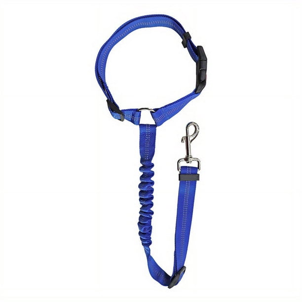 Solid Color 2 In 1 Pet Car Seat Belt Nylon Lead Leash Backseat Safety Belt Adjustable For Dog & Cat