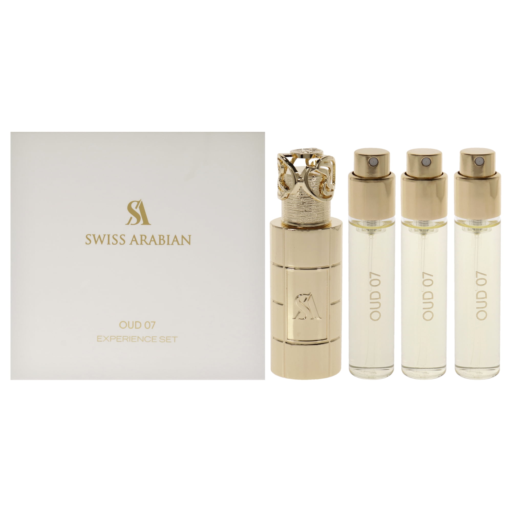 Swiss Arabian - Oud By Para Unisex - Mini Set De Regalo X Spray De Perfume, Estuche De Metal