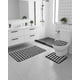 thumbnail image 2 of Juego de alfombras de baño 3 piezas suaves y absorbentes, 2 of 6