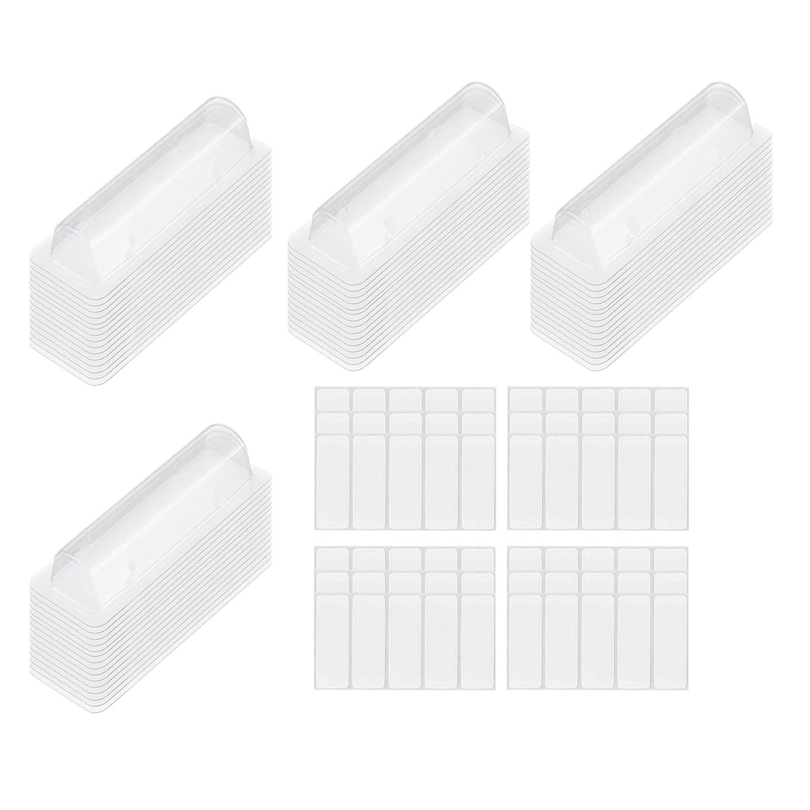 Ioensy - 60x Tarjetero Para Dinero, Tarjetas De Plástico Transparente, Cúpulas Para Manualidades, Regalo