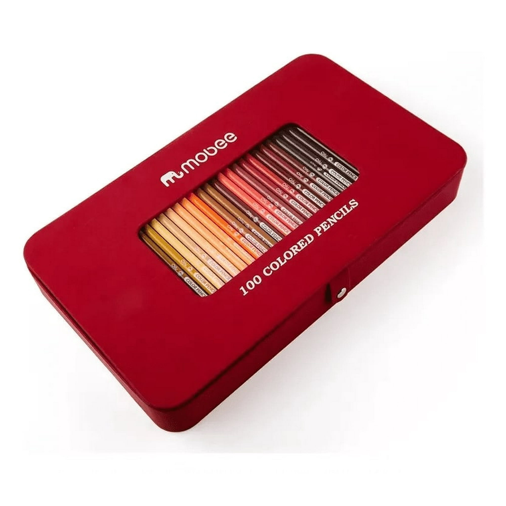 Mobee - Set 100 Lapices Colores Arte Profesional Dibujo Base Aceite