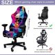 thumbnail image 5 of Funda para silla gamer QYZDLM con impresión 3D y ajuste suave, 5 of 8