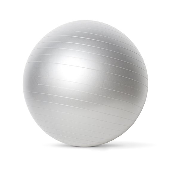 Pelota de gimnasio CAP 65 cm plateada
