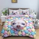 thumbnail image 1 of ed Pet Cute Dog Bedding Set Boys Girls Duvet Cover Pillowcase Bed Kids Adult Fashion Home Textileextile, 1 of 5
