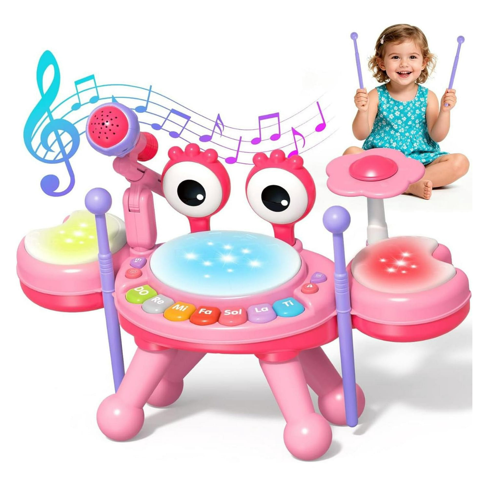 Genérico - Juguete Bateria Musical Para Bebes Con Microfono