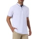 thumbnail image 4 of INSPIRE CHIC Camisas Polo de Negocios Formales de Verano de Manga Corta para Hombre con Contraste de Color XL Blanco, 4 of 5